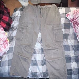 Grey cargo pants